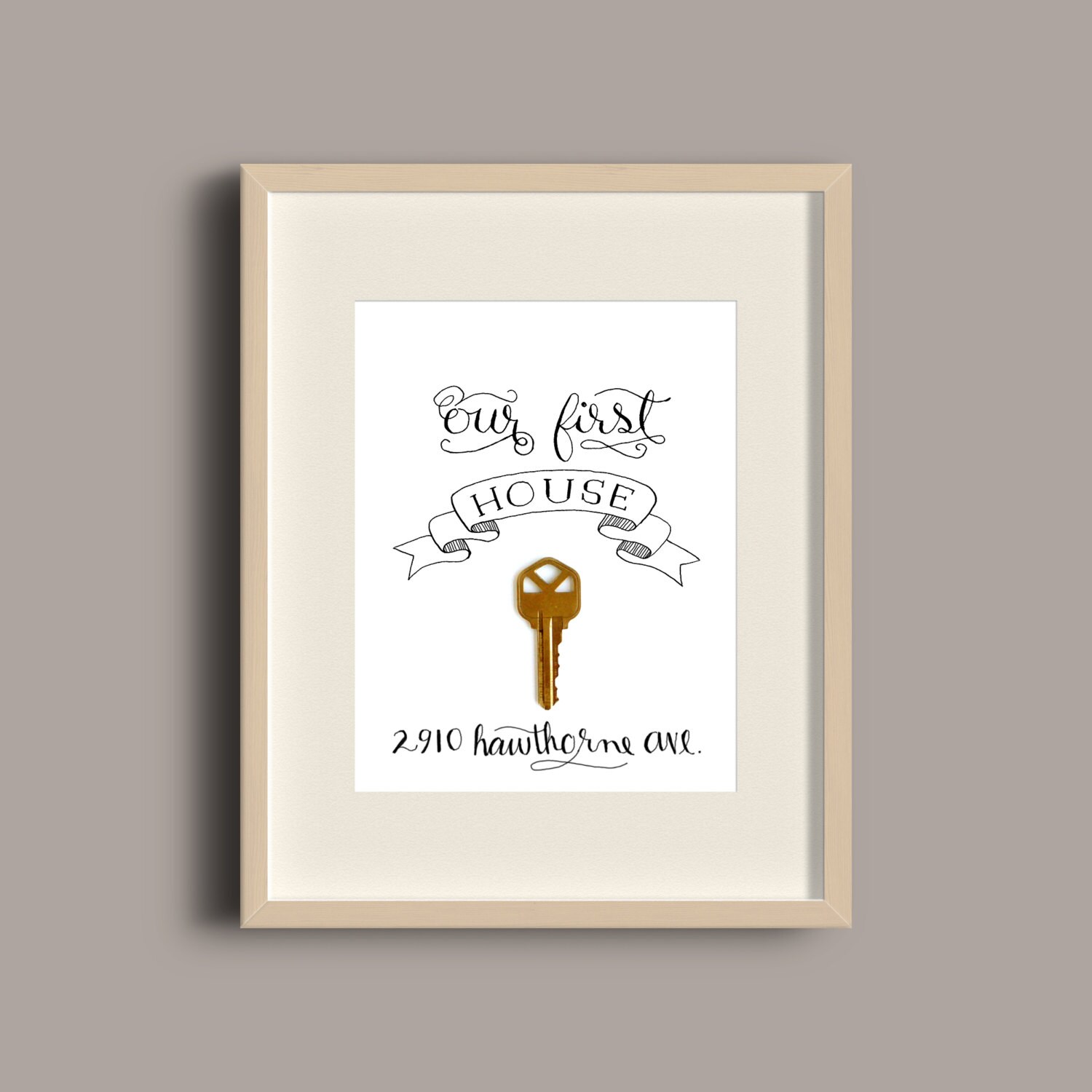 Our First House Apartment Home Or Place Printable Key Frame Our First House Apartment Home Or Place Printable Key Frame