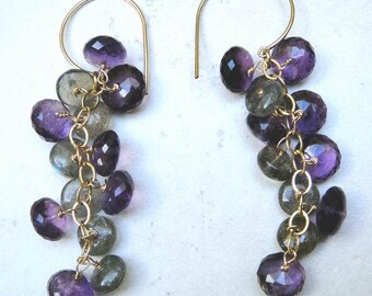Purple Smoke Earrings