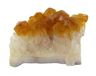 Twin / 50-75mm citrine druzy (model Q)