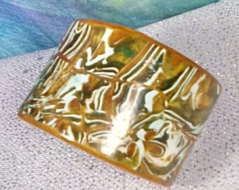 Mokume Gane Clay Cuff Bracelet
