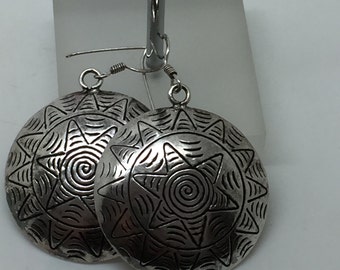 silver dangle earrings,silver drop earrings,silver jewelry,ball ethnic earrings,gypsy earrings,drop earrings,tribal earrings,boho earrings