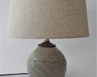 Handmade Pottery Lamp | Ceramic Lamp, Lamp, Home Decor, Unique Pottery Lamp, Table Lamp, Neutral Pottery Lamp, Pottery Lamp Base