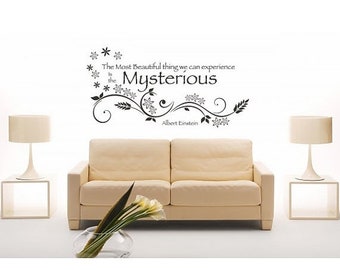 20% OFF Summer Sale Mysterious Albert Einstein wall decal, sticker, mural, vinyl wall art