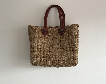 Vintage Straw Bag, Vintage Bag, Straw, Wicker, Straw Bag, Basket Bag, Wicker Bag