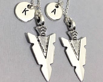 2 Sterling Arrowhead Necklace, Men's Gifts, Bohemian Jewelry,