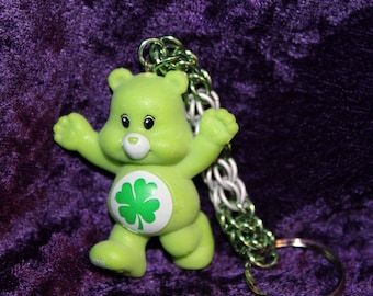 Custom Good Luck Bear chainmaille keychain