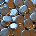 Hand Casted Pewter Pewter Pebbles - Qty 5, rustic disc, metal blank, disk, Bopper, stamping supplies, hand stamping blanks