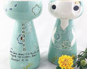 LIMITED EDITION - Baiana Ceramic Tall Vase - Ceramic Vase - Flower Vase - Ceramics and Pottery