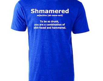 Shmamered Funny Drinking Graphic T-Shirt