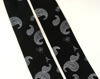 Paisley-oids Video Game Tie - Classic 80's Asteroids necktie - Geek Tie - Gamer Necktie