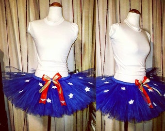 W o n d e r W o m a n inspired tutu skirt (only) || wonder woman || any size available || perfect for parties || birthdays || photo shoots