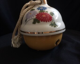 Enesco floral bell ornament