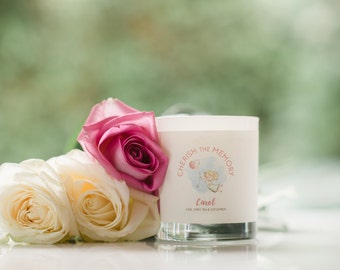 Pretty Cut Grass Summer Scented Soy Candle, Personalized Candle Gift, Pretty scented candle gift, Candle lovers Gift,