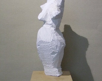 Sculpture, sculpture 'LUNA', wood, one of a kind