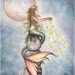 Mermaid Fantasy Art Print by Molly Harrison 'Starfilled Sky'