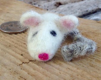 Needle Felted Wool Cat Toy Mouse