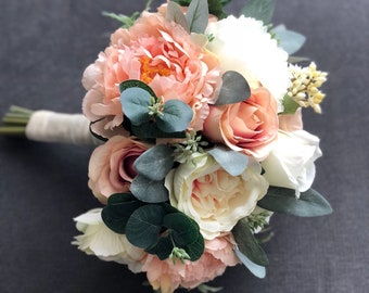 Wedding Bouquet, Flower Bouquet, Blush Bride Bouquet, Bride Bouquet, Bridal Bouquet, Bridesmaid Bouquet, Wedding flowers, Artificial Flowers