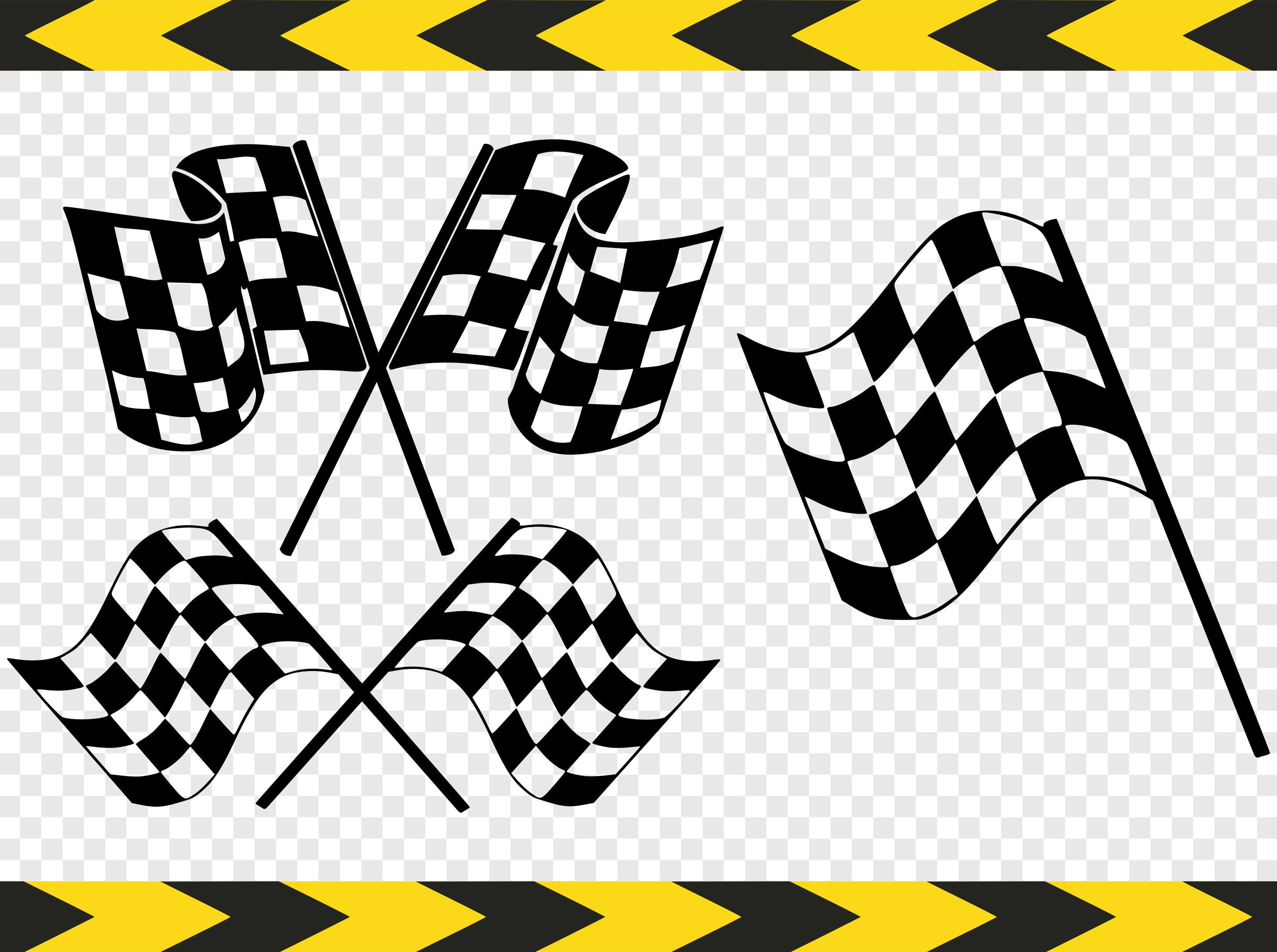 Download Checkered flag SVG Clipart Racing finish flags Vector Svg Cut