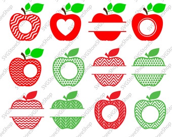 Apple SVG Frames, Teacher Svg Cut Files, svg, dxf, png,Graduation monogram frame, Class Appreciation Bundle Cricut, SIlhouette