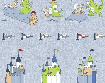 STOF Fabrics by Blank Quilting - Little Ollie - Castle Stripe