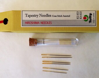 Tulip Tapestry assorted Cross Stitch needles round tip #22 - #25 THN-029e