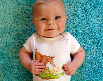 Vintage Baby Zodiac TAURUS Onesie