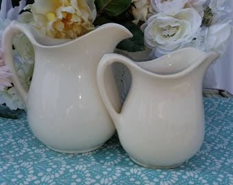 Two Vintage Pitchers Homer Laughlin