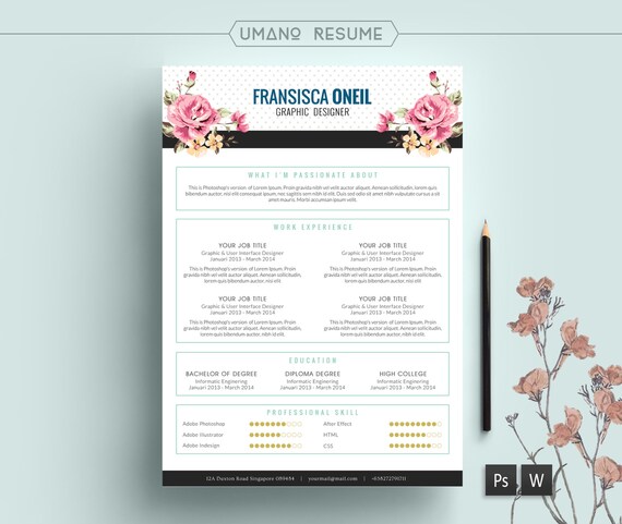 Modèle Vintage CV lettre de motivation gratuit pour Word Modèle Vintage CV lettre de motivation gratuit pour Word