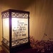 country decor - Because someone we love is in Heaven lantern - sympathy gift - rustic electric lighting - Memorial Gift- lantern nightlight