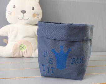 Basket tidy little soft, Royal Blue