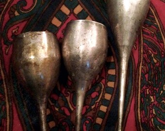 Vintage Silver Goblets