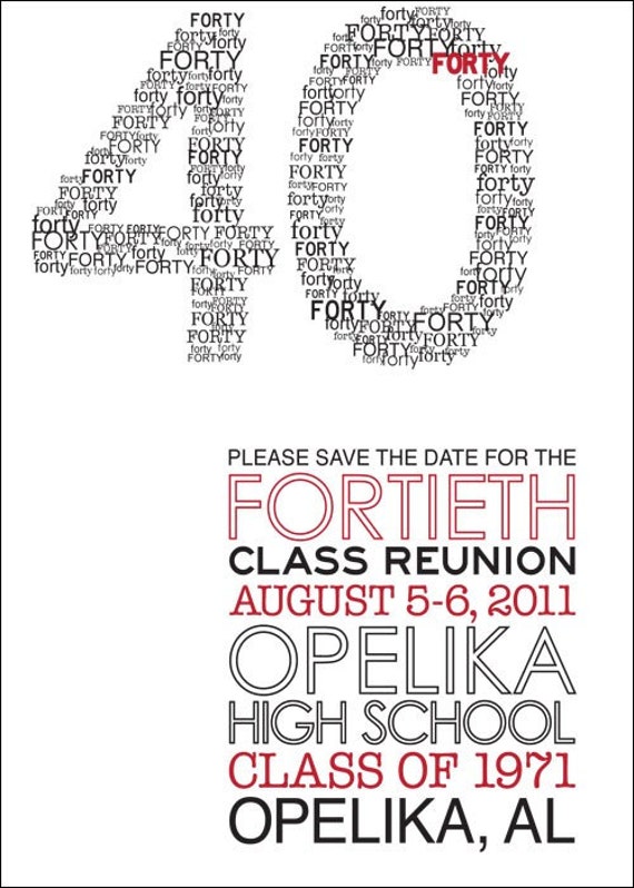 Class Reunion Invitation Templates Free 6