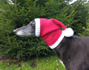 Greyhound & Galgo Santa Hat