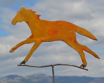 Galloping horse, stretched