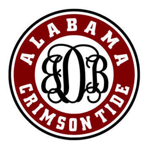 Alabama Crimson Tide Monogram SVG