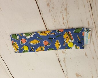 School Supplies Long Needle Cozy DPN Holder - needle project holder 9"x2" - (Hold up to 8" Needles) NCL0044