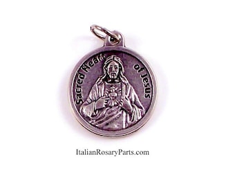 Sacred Heart of Jesus Religious Medal | Italian Rosary Parts