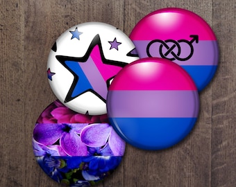 Bisexual Pride Buttons