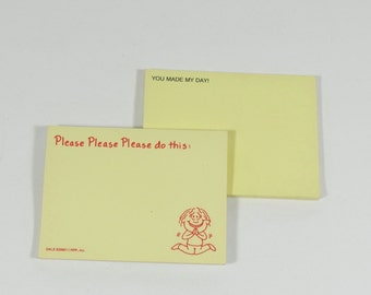 80s Sticky Notes - 1980s Post-It Notes - 80s Vintage Office