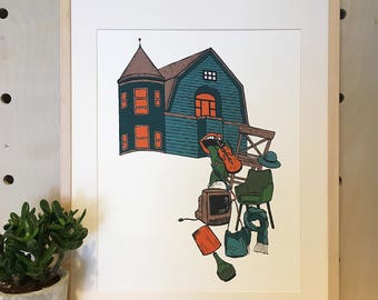 Material Sick Print - Hand Pulled Serigraph