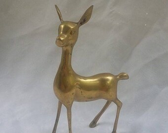 Brass Deer Decorative Paper Weight Doe