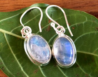 Blue Moonstone Earrings