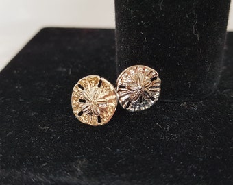 Sterling Silver Sand Dollar Earrings, Sand Dollar Earrings, Sterling Silver Earrings, Silver Earrings, Earrings