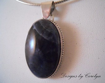 Sodalite Sterling Silver Pendant CSS289P