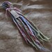 CLEARANCE SALE Set Of 7 x Double Ended DREADLOCKS Hand Dyed Double Ended Dreads Pastel Pink Blue Green Felted Festival Tribal Hair Extension