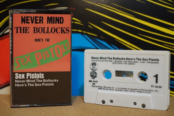 Never Mind The Bollocks Here's The Sex Pistols by Sex Pistols Vintage Cassette Tape