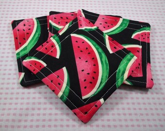 Coasters, Set of 4 Coasters, Coaster Set, Drink Coasters, Fabric Coasters