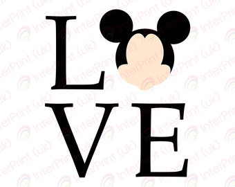 Love mickey mouse | Etsy