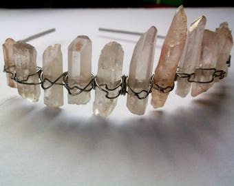 Luster Quartz Crystal Crown