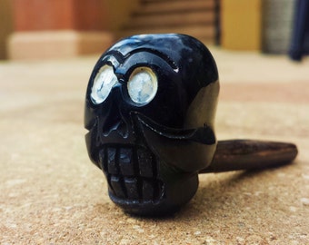 skull pipe etsy nightmare before christmas tobacco pipe